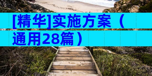 [精华]实施方案（通用28篇）